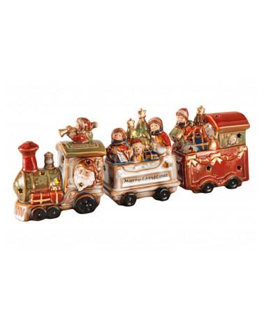 TRENO DI NATALE PORCELLANA