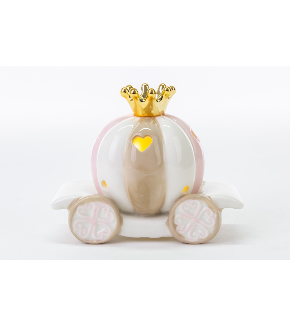Carrozza con coroncina e luce a led