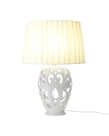 Lampada traforata barocca ovale