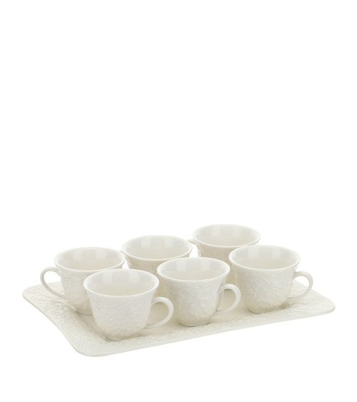 Set vassoio più 6 tazzine da caffè