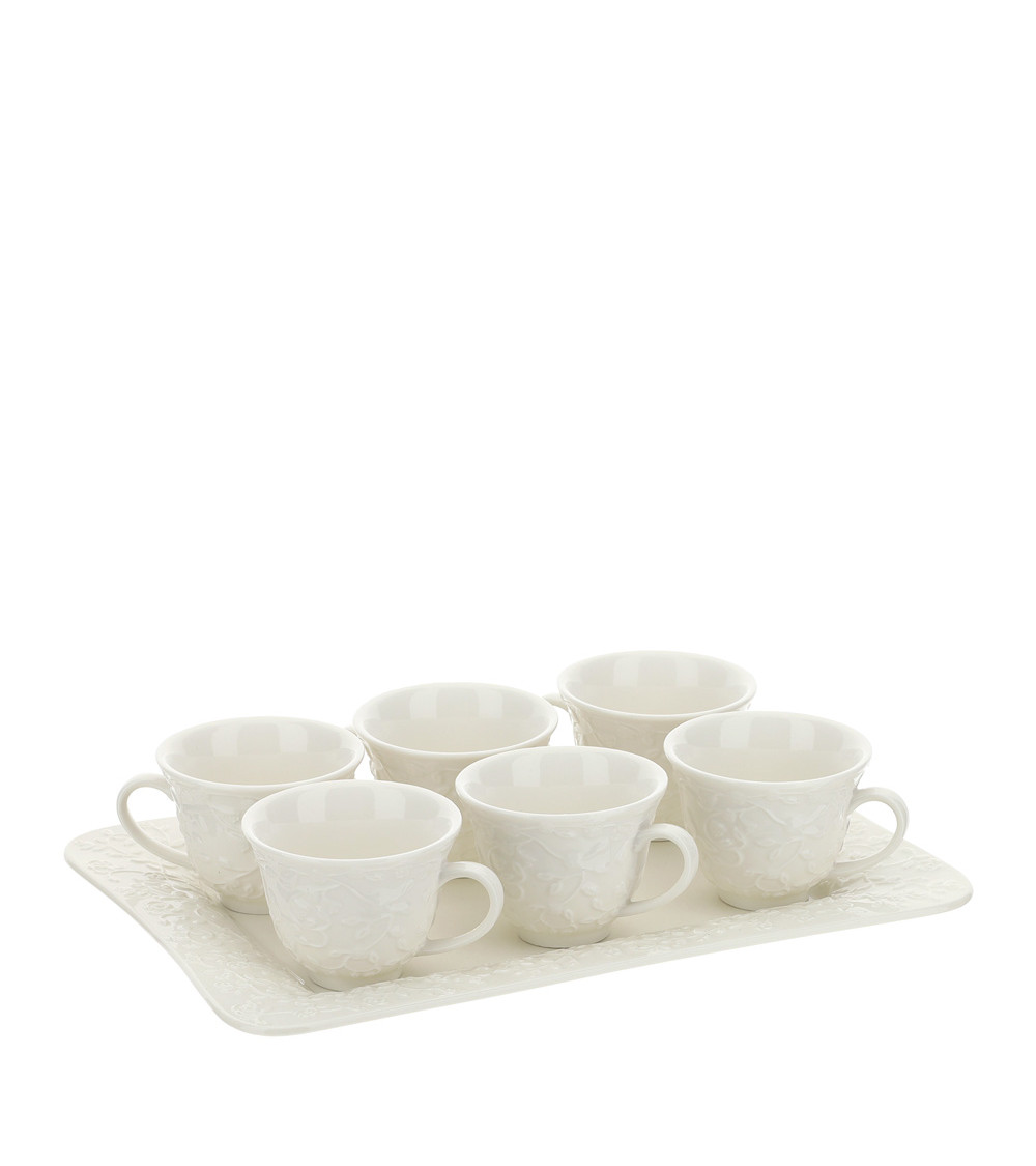 Set vassoio più 6 tazzine da caffè