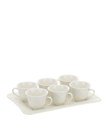 Set vassoio più 6 tazzine da caffè