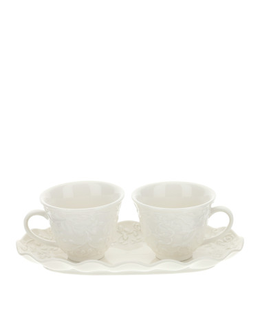 Tete a tete tazzine da caffè più vassoietto