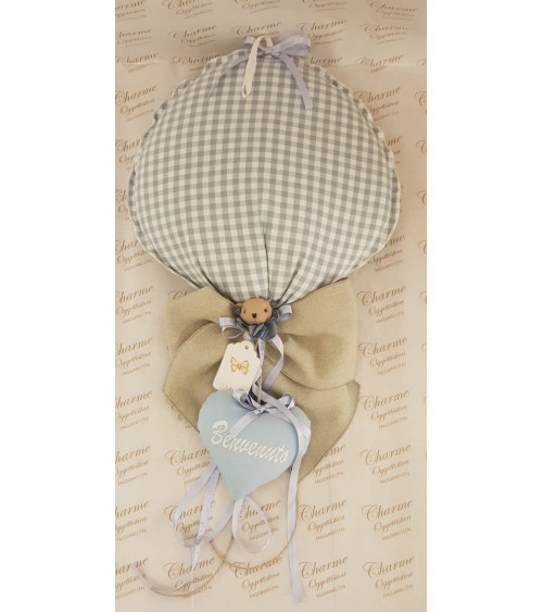 Palloncino nascita con fiocco e cuore