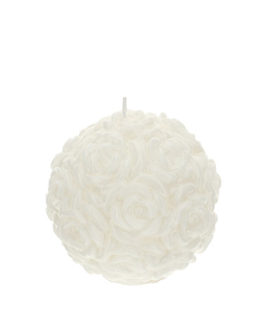 Candela sfera con rose