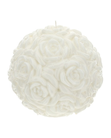 Candela sfera con decoro rose
