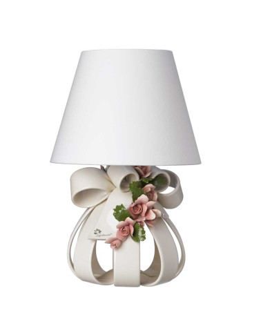 Lampada con fiori rilievo