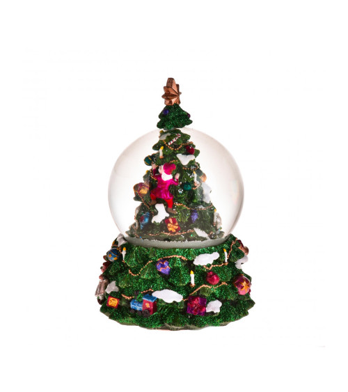 CARILLON PALLA ACQUA NEVE ALBERO DI NATALE