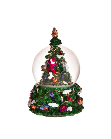 CARILLON PALLA ACQUA NEVE ALBERO DI NATALE