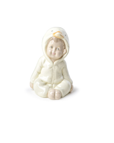 Bimbo seduto con tuta pulcino Hervit