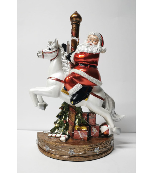 babbo natale su cavallo