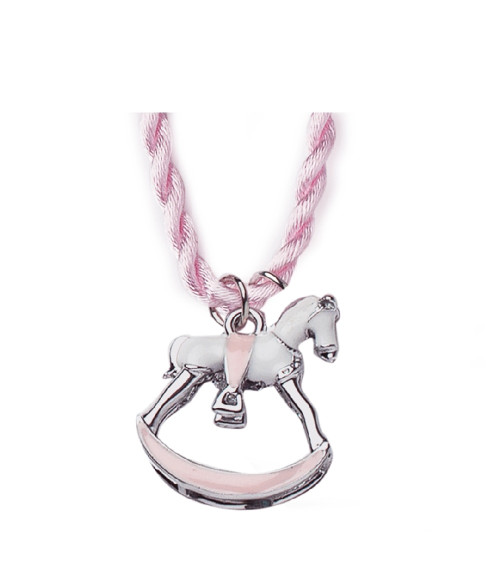 Pendente cavalluccio rosa Hervit
