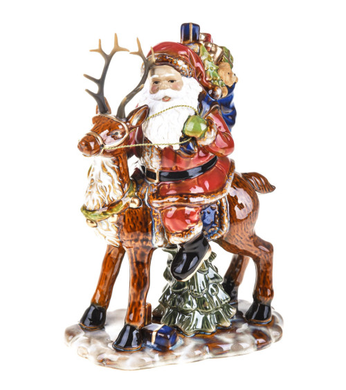babbo natale su renna