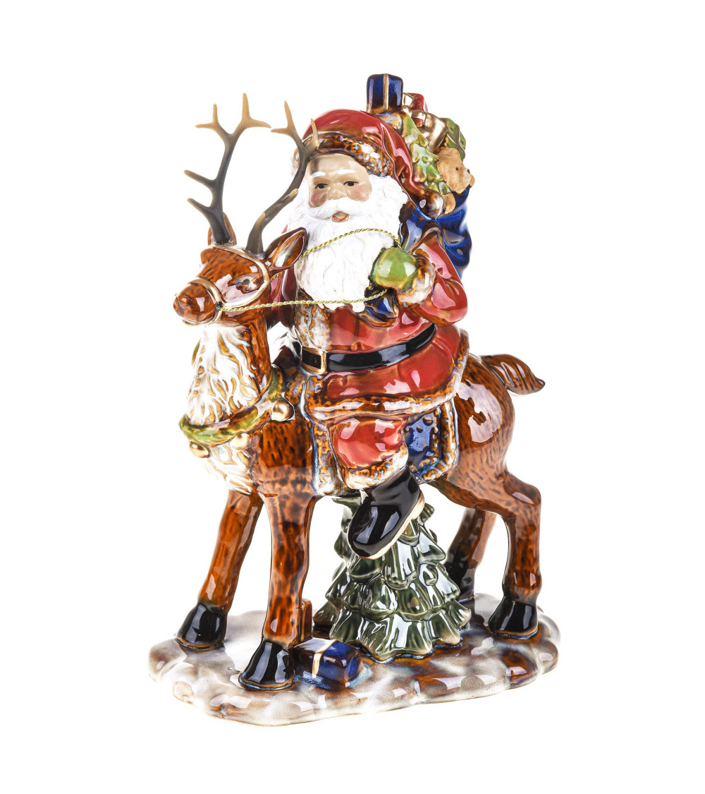babbo natale su renna