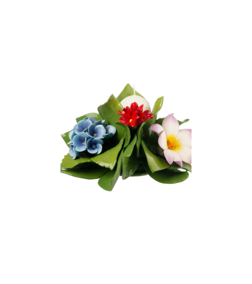 CENTROTAVOLA CON FIORI IN CAPODIMONTE