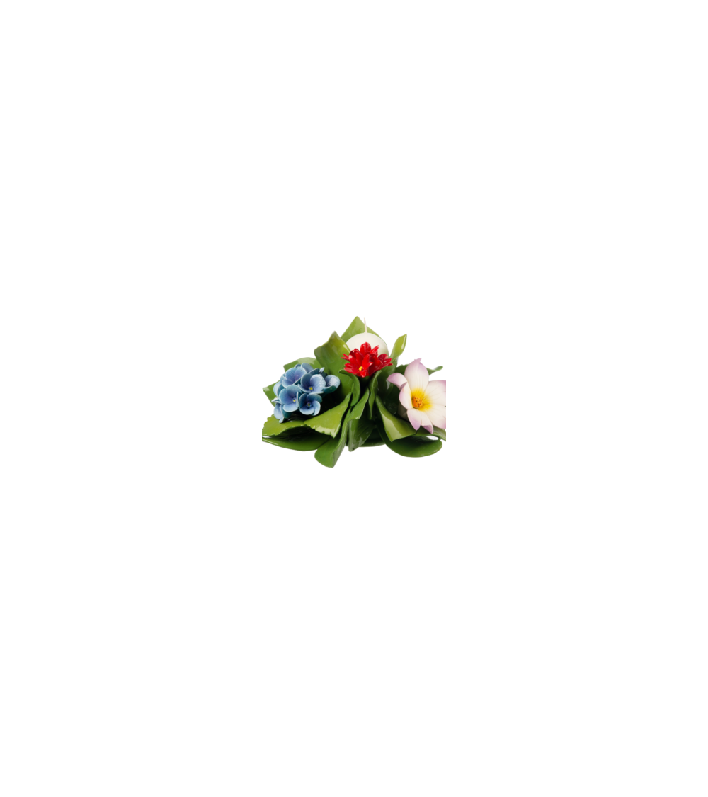 CENTROTAVOLA CON FIORI IN CAPODIMONTE