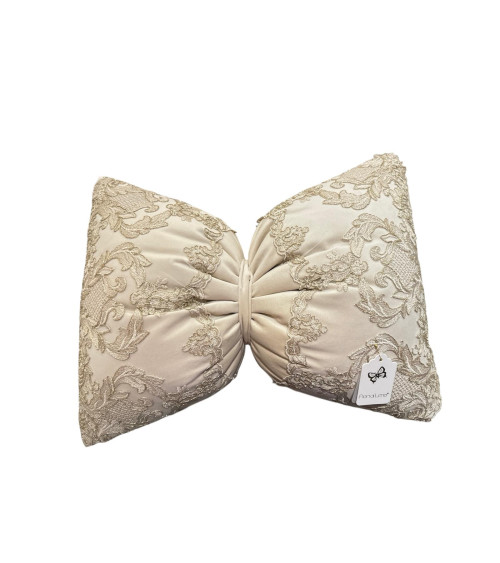 CUSCINO FIOCCO VELLUTO NUDE