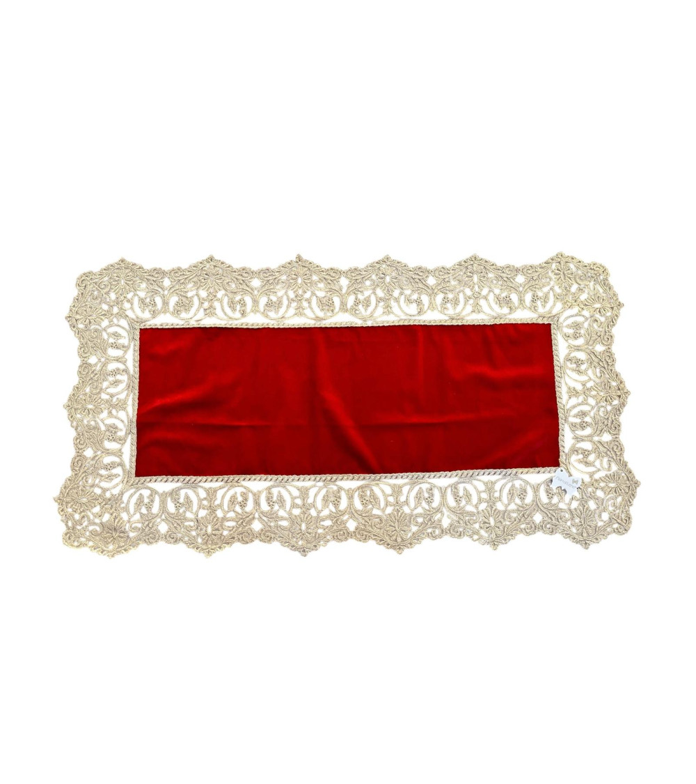 RUNNER VELLUTO ROSSO