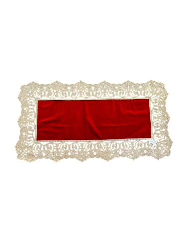 RUNNER VELLUTO ROSSO
