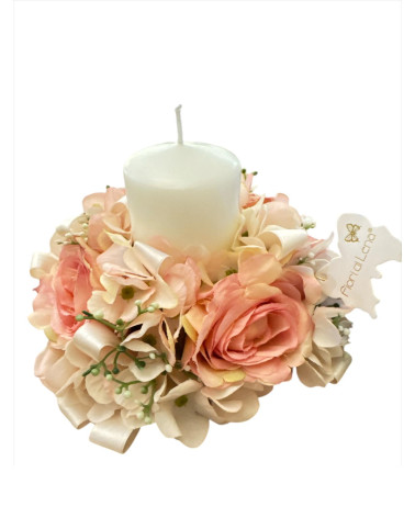 GIROCANDELA ROSA CON CANDELA