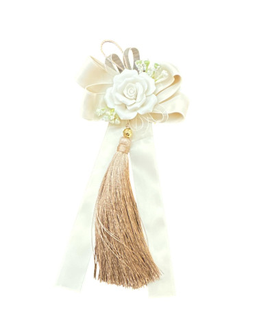 NAPPA COGNAC CON FIORE CERAMICA