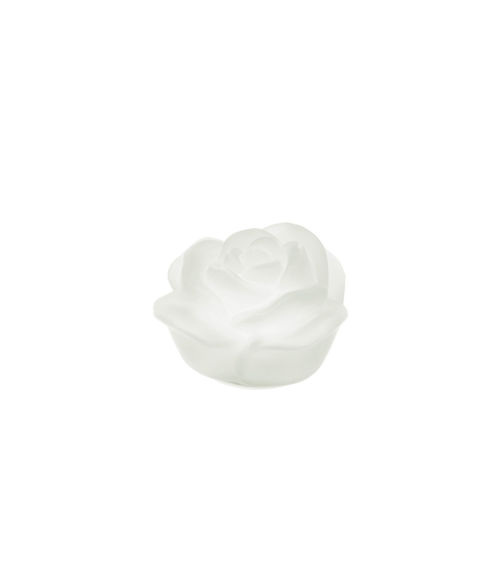 ROSA IN VETRO BIANCO
