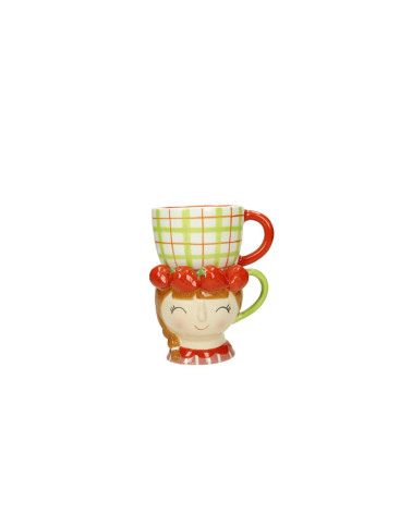 TAZZA DOUBLE LADY FRAGOLA