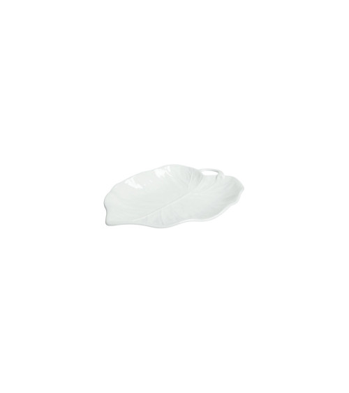 VASSOIO FOGLIA TIGLIO BIANCO
