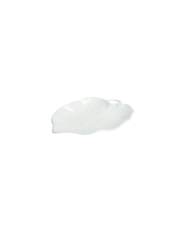 VASSOIO FOGLIA TIGLIO BIANCO