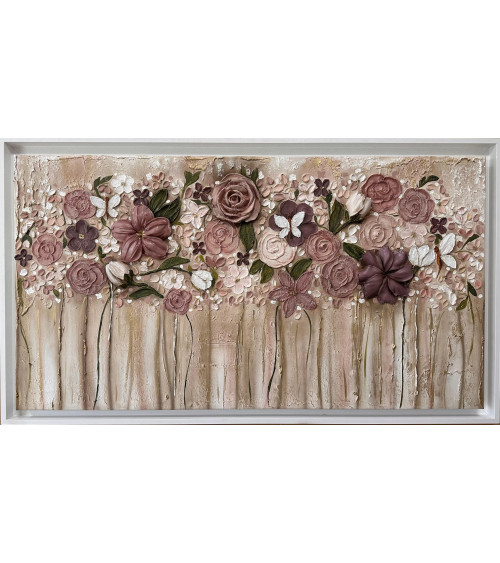DIPINTO SU TELA CON FIORI