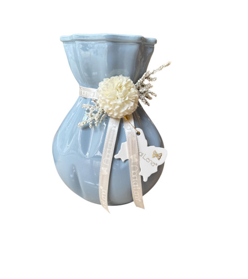 VASO CELESTE POLVERE DALIA