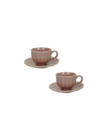 TAZZINE DA CAFFE ROSA CIPRIA LINEA CALIPSO