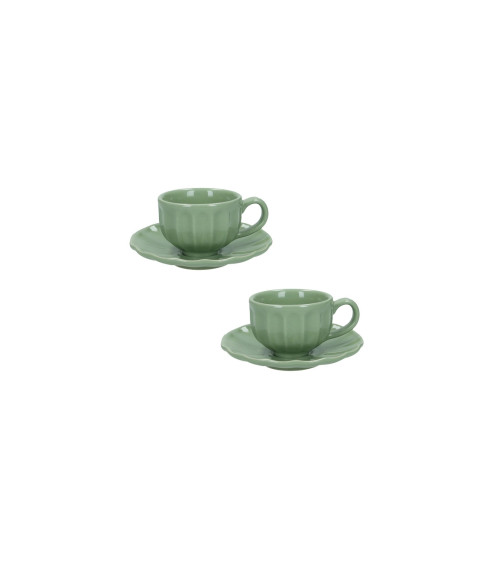 TAZZINE DA CAFFE VERDE SALVIA LINEA CALIPSO