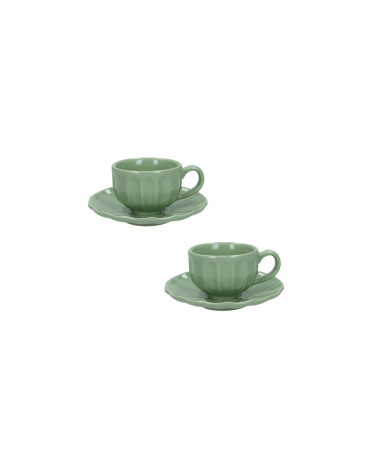 TAZZINE DA CAFFE VERDE SALVIA LINEA CALIPSO