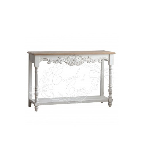CONSOLLE DECORATA CON RIPIANO