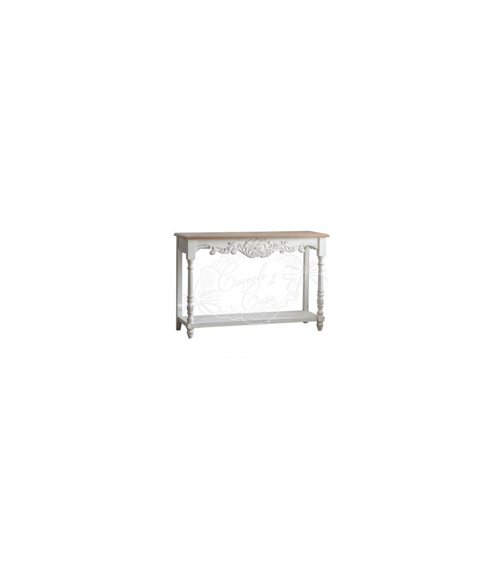CONSOLLE DECORATA CON RIPIANO