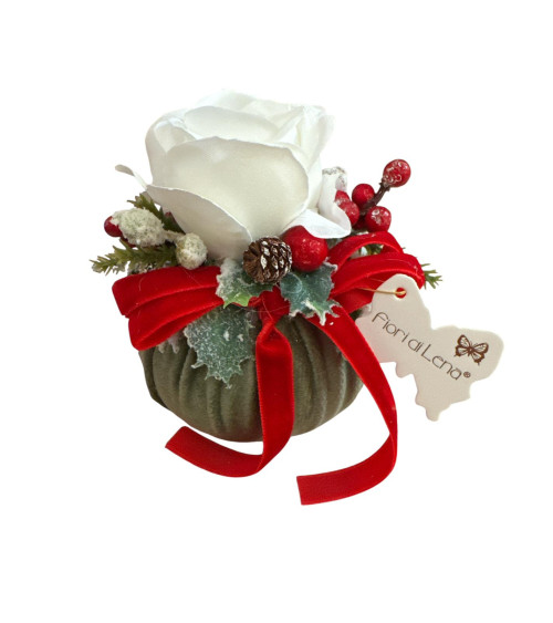 POUF MIGNON VELLUTO SALVIA