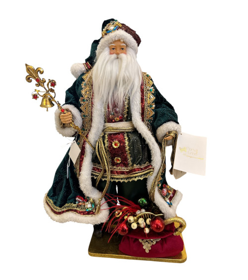 BABBO NATALE IN TESSUTO FIORI DI LENA