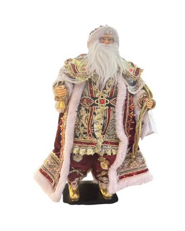 BABBO NATALE IN TESSUTO FIORI DI LENA