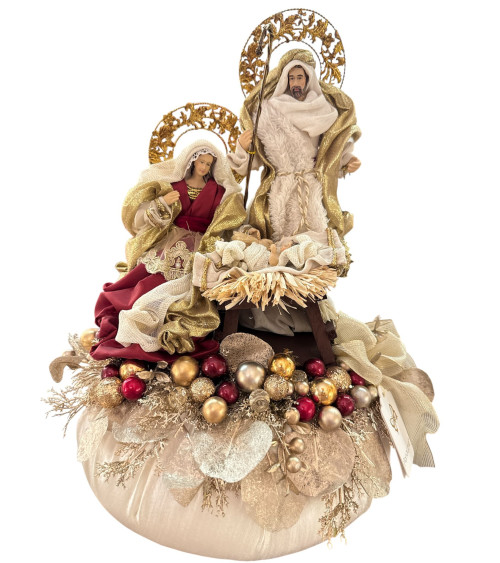 SACRA FAMIGLIA SU POUF GRANDE