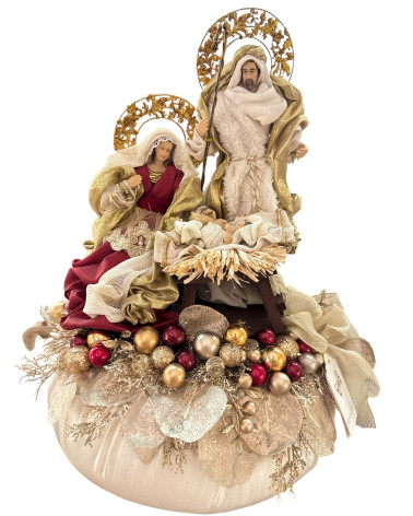 SACRA FAMIGLIA SU POUF GRANDE