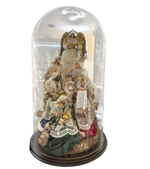 PRESEPE CON CAMPANA VETRO COLLEZIONE NUMERATA