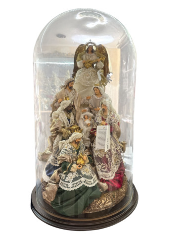 PRESEPE CON CAMPANA VETRO COLLEZIONE NUMERATA