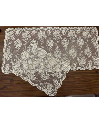 TRIS IN PIZZO AVORIO