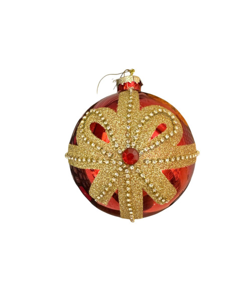 SFERA DECORO FIOCCO FIORI DI LENA