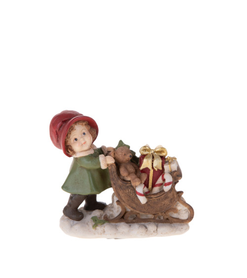 BIMBA CON SLITTA DI DONI