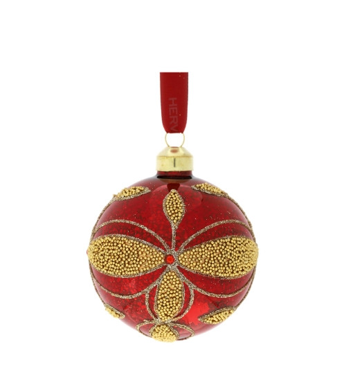 SFERA IN VETRO FLEUR 8CM