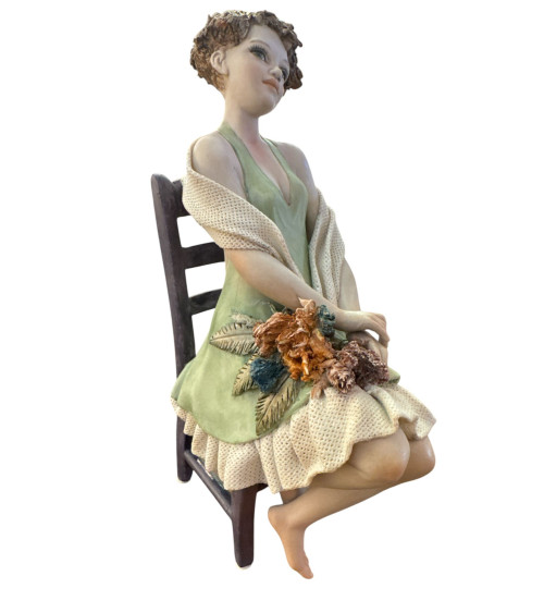 FIGURA IN PORCELLANA FIORI DI PRIMAVERA