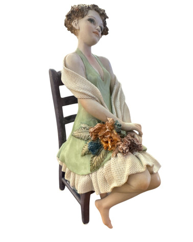 FIGURA IN PORCELLANA FIORI DI PRIMAVERA