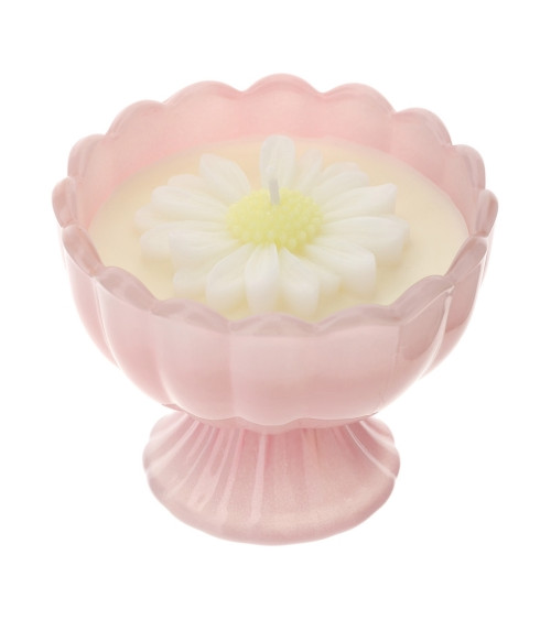 COPPA ROSA CON CANDELA PROFUMATA